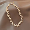 Korean jewelry irregular natural freshwater pearl necklace elegant women daily birthday gift accessories