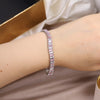 Korean selling jewelry  shiny pink white zircon bracelet simple women's daily accessories