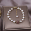 Korean selling jewelry natural freshwater pearl bracelet elegant women's daily all-match stone bead bracelet