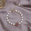 Korean selling jewelry natural freshwater pearl bracelet elegant women's daily all-match stone bead bracelet