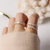 Korean selling jewelry simple copper inlaid zircon ring student party gift female index finger open ring