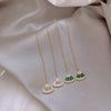 Korean  design jewelry elegant green white crystal earrings small and exquisite fan-shaped ear wire for women gfit