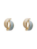 Korean design jewelry simple hit color dripping oil color leaf earrings sweet girl gifts women's daily accessories