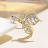 Korean design jewelry smart fairy copper inlaid zircon butterfly flower opening adjustable female prom party ring