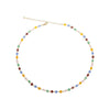 Korean simple temperament wild small fresh handmade beaded colorful crystal necklace choker necklace necklace for women