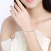 Korean trend 925 sterling Silver Pretty fine starfish Pendant Bracelet necklace earring Jewelry set for women Party Gift
