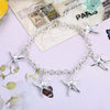 Korean trend 925 sterling Silver Pretty fine starfish Pendant Bracelet necklace earring Jewelry set for women Party Gift