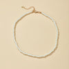 Korean trendy temperament all-match pearl necklace Female simple single-layer necklace clavicle chain