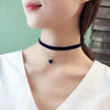 Korean version of the cute little red heart necklace female temperament wild short  chain clavicle