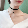 Korean version of the cute little red heart necklace female temperament wild short  chain clavicle