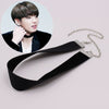 Kpop Bangtan Boys Same Velvet Chokers Necklace Trend 2021 SUGA JUNGKOOK JIMIN Fan Neutral Necklace Punk Jewelry BTS-117