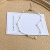 Kpop Beaded Necklace Ins Hand-woven Small Flowers Daisies Necklace Women Chic Clavicle Choker Aesthetic Accessories