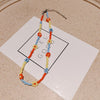 Kpop Beaded Necklace Ins Hand-woven Small Flowers Daisies Necklace Women Chic Clavicle Choker Aesthetic Accessories