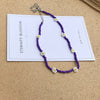 Kpop Beaded Necklace Ins Hand-woven Small Flowers Daisies Necklace Women Chic Clavicle Choker Aesthetic Accessories