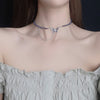 Kpop Fairy Goth Hollow Butterfly Pendant Bead Clavicle Neck Chains Necklace For Women Egirl Friends Aesthetic Jewelry