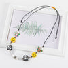 Kpop Rope Necklace for Men Dice Skull Pearl Yellow Smiley Face Multicolor Butterfly Necklace Hip Hop Bracelet 2021 New