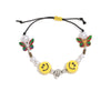 Kpop Rope Necklace for Men Dice Skull Pearl Yellow Smiley Face Multicolor Butterfly Necklace Hip Hop Bracelet 2021 New