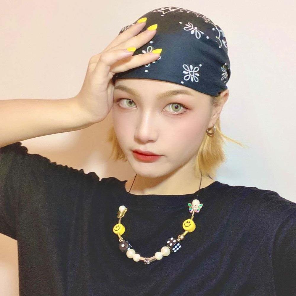 Kpop Rope Necklace for Men Dice Skull Pearl Yellow Smiley Face Multicolor Butterfly Necklace Hip Hop Bracelet 2021 New