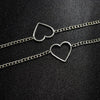 Kpop Harajuku Goth Metal Hollow Heart Neck Chains Choker Necklaces for Women Egirl Party Cosplay Aesthetic Accessories Jewelry