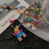 Kpop Harajuku Punk Goth Beads EMO Dice Rainbow Smiley Mushroom Pendant Necklace For Women Men Y2k Halloween Jewelry Accessories
