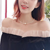 Kpop Pearl Choker Necklaces For Women Neck Chain Flower Pendant Beads Chain Boho Jewelry Decoration 2021 Collar for girl Chocker