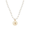 Kpop Pearl Choker Necklaces For Women Neck Chain Flower Pendant Beads Chain Boho Jewelry Decoration 2021 Collar for girl Chocker