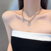 Kpop Retro Baroque Choker Heart Pendant Clavicle Chain Necklace For Men Women Egirl Goth Cool EMO Punk Grunge Jewelry 2022