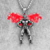 Kung Fu Taekwondo Fitness Long Men Necklaces Pendants Chain for Boyfriend Male Stainless Steel Jewelry Creativity Gift