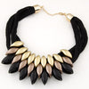 Bib Necklace For Women Collares Choker Necklace Collar Statement Necklace Women Weaving Geomertric Necklaces & Pendants