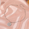 Kymyad Ethnic Choker Necklaces For Women Trendy Women's Neck Chain Hollow Circular Pendant Necklace Jewelry Collar Jewelry