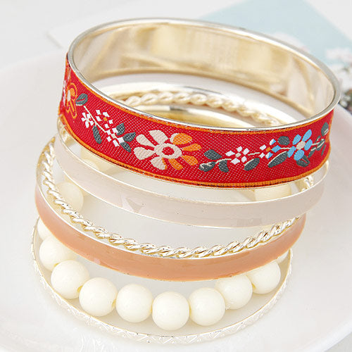 Multi layer Gold Color Bracelets Bangles For Women Bijoux Bangles Beads Chain One Direction Charm Bracelet Manchette