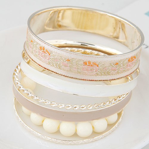 Multi layer Gold Color Bracelets Bangles For Women Bijoux Bangles Beads Chain One Direction Charm Bracelet Manchette