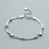 925 Sterling Silver Bracelet for Women with Three layers Stars Genuine 925 Silver Star Charm Bracelets Party Jewelry