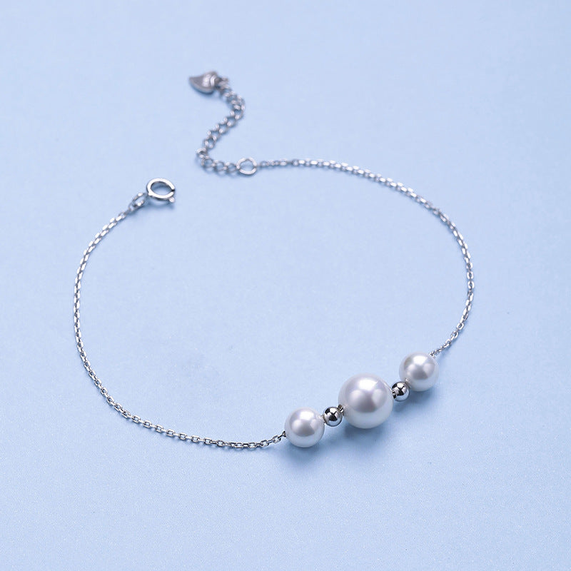 Bracelet Fashion Pearl 925 Sterling Silver Bracelet for Women Jewelry Wholesale Hot Sale Valentine's d gift