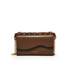 LAFESTIN Women Brand 2022 Trendy Retro Chain Shoulder All-match Messenger Small Square Bags Designer Split Leather