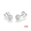 2020 New Ball Shaped 100% Real 925-Sterling-Silver Stud Earrings Fine Jewelry For Women Girl Gift LMEY233 LMEY234 LM235