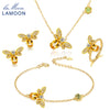 Bee 1ct 100% Natural Oval Citrine Jewelry Sets 925 sterling-silver-jewelry Earrings Rings Bracelet Necklace Women V027-5