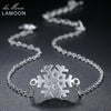 S925 Bracelet For Women Aestheticism Frosted Textures Snowflak Shape 100% 925 sterling silver Fine Jewelry Gift LMHY005