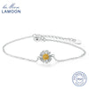S925 Bracelet For Women Handmade Chrysanthemum Flower Shape 100% 925 sterling silver Fine Jewelry Gift LMHY004