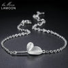S925 Bracelet For Women New Vivid Leaves with Texture 100% 925 Sterling Silver Fine Jewerly / Jewellery Gift LMHY021