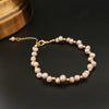 LAN CAI Baroque Natural pearl beads Bracelet For Women Adjustable Pearl Bracelets & Bangle Office Style Fine Jewelry