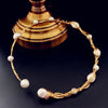 LAN CAI Classic Natural Baroque Pearl Choker Necklace Gifts For Women Irregular Pearl Choker Necklace Fine Jewellery