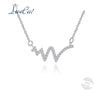 Clear Cubic Zirconia Delicate Pendant with Link Chain Women Lightning Necklace 2020 Crystal Necklace Fine Jewelry Gift