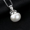 Genuine Fashion 925 Sterling Silver Necklace Crown Natural pearl Pendant Necklace for Women Fine Jewelry Gift