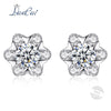 New Brand Elegant SnowFlower Delicate Women 925 Sterling Silver Stud Earrings for Women Genuine Silver Fine Jewelry Gift