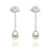 925 Sterling Silver Earrings Pearl Earrings Women Fine Jewelry Drop Earrings ED37046