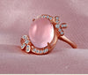 925 Sterling Silver Rose Quartz Ring Women Fine Jewelry 925 Silver Jewelry Ring Silver 925 RG47009