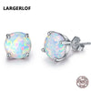 925 Sterling Silver Women Opal Earrings silver 925 jewelry Silver Earring 925 earrings female ED49004