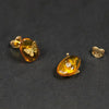 Handmade Natural Amber Earrings For Women Fine Jewelry 925 Sterling Silver Earrings AED35008