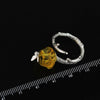 Handmade Natural Amber Rings For Women Fashion Jewelry 925 Sterling Silver Rings Women JZ30